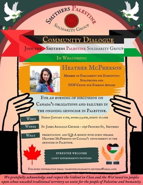 NDP – Heather McPherson – You are NOT Welcome