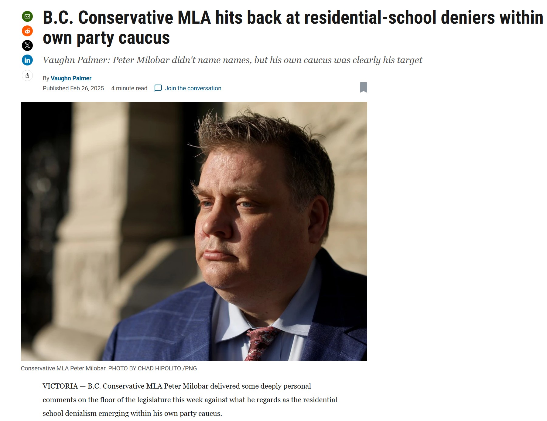 Peter Milobar – BC Conservative Leadership Race