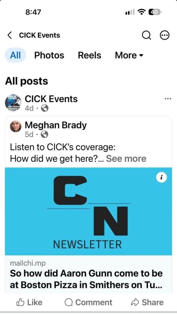 Posted by Mehhan Brady on behalf of CICK Radio