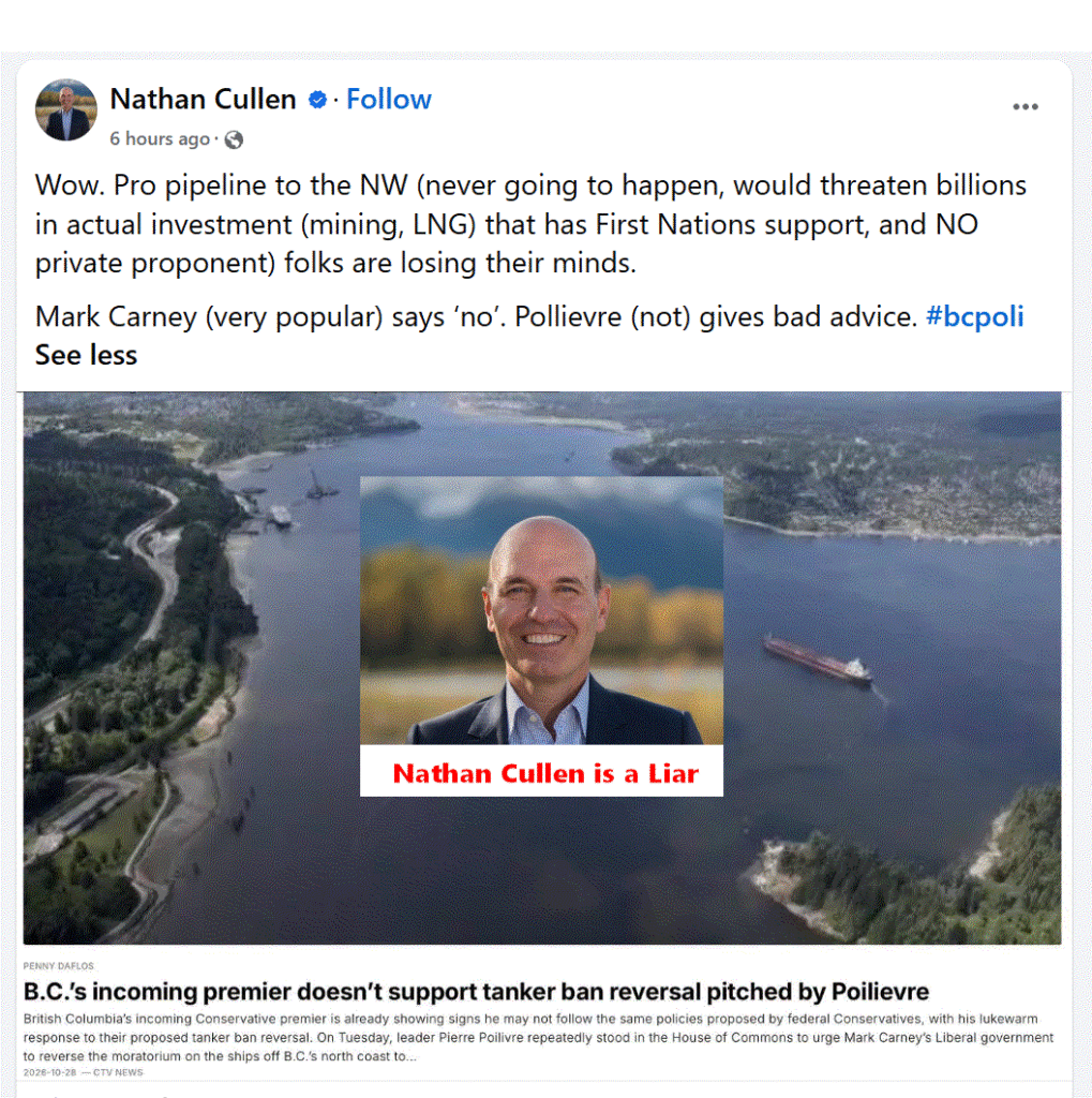 Nathan Cullen's love affair with the Federal Liberals.